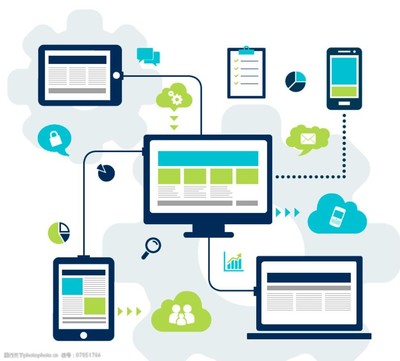 創(chuàng)意社交網絡插畫圖片